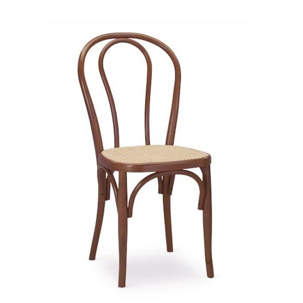 Chair, sedia modello Thonet, in legno, colore noce