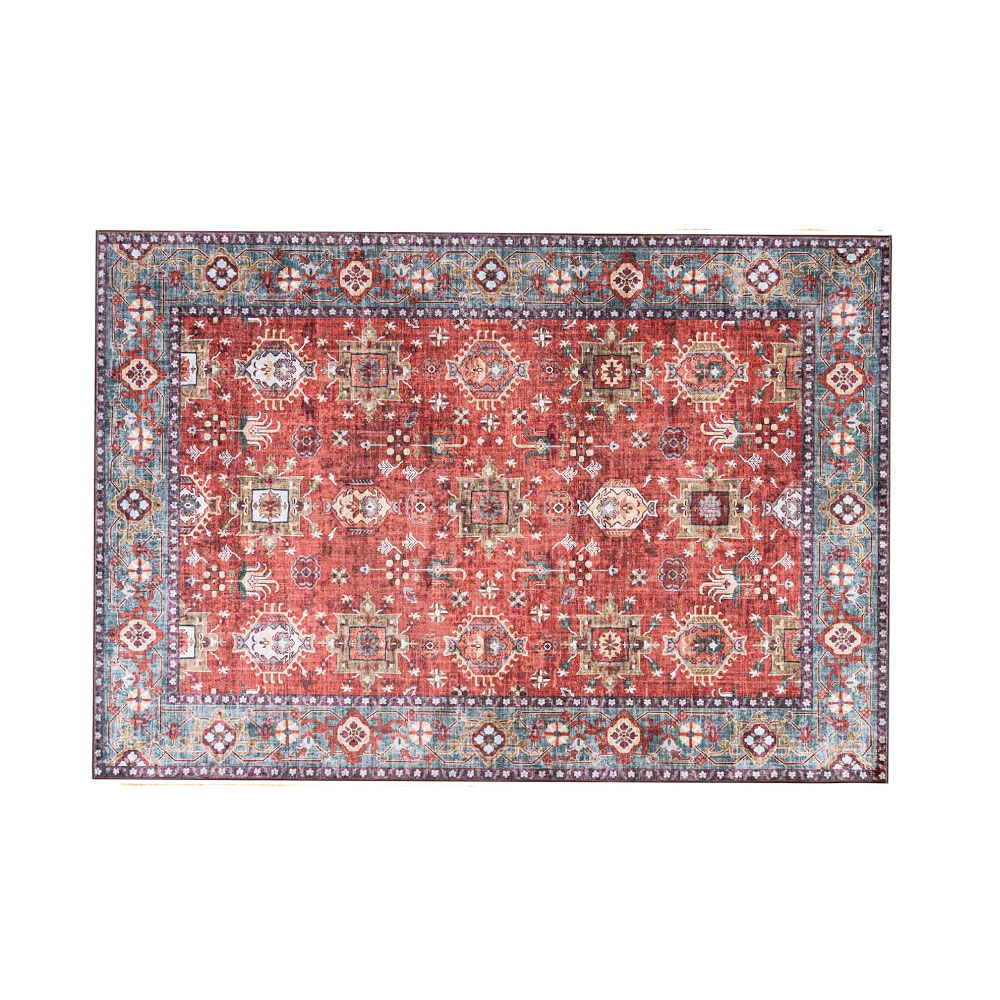 Tappeto Shiraz Orientale Materiale: poliestere Colore: rosso borgogna e motivi floreali orientali Misure: 140x200 cm