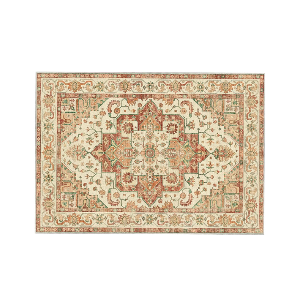 Tappeto Artis Rettangolare Persiano Materiale: poliestere Colore: terracotta aura e motivi floreali Misure: 160x230 cm