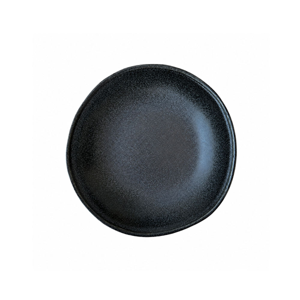 Piatto pane Ubuntu Stone Nosse Ceramics 17 cm color antracite a noleggio
