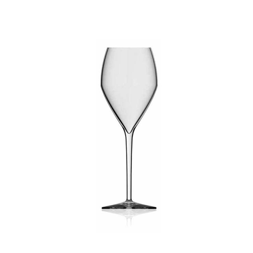 Flute Luxor perfetto per servire vini bianchi frizzanti grazie alla sua eleganza e alle sue linee marcate e ricche di carattere - Materiale: Vetro - Capacità: 38 cl