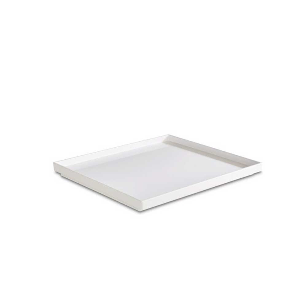 Vassoio 32 x 26 cm in melamina bianca per buffet ed eventi